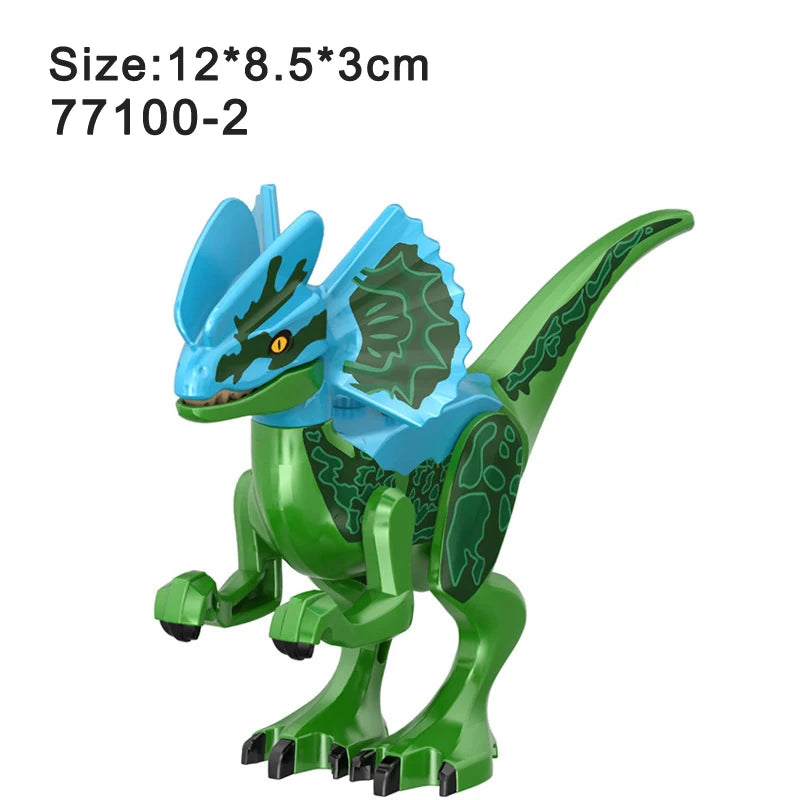 Jurassic Dinosaur Assemble Toy Blocks World Building Bricks Kids Dino Velociraptor Triceratops Stegosaurus Model Christmas Gift