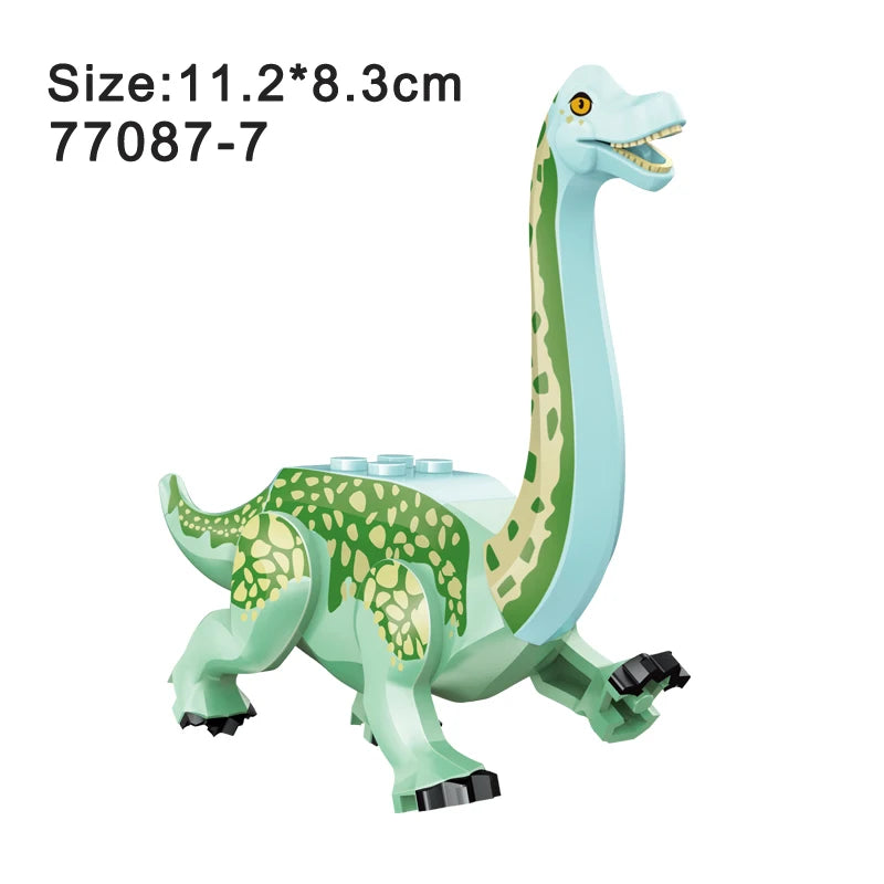 Jurassic Dinosaur Assemble Toy Blocks World Building Bricks Kids Dino Velociraptor Triceratops Stegosaurus Model Christmas Gift