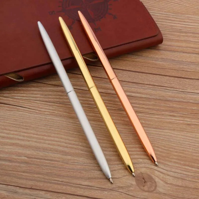 High Quality Business Desk Ballpoint Pen Metal Desktop Counter Front Desk Hotel Pen School Student Office Stationery Gifts