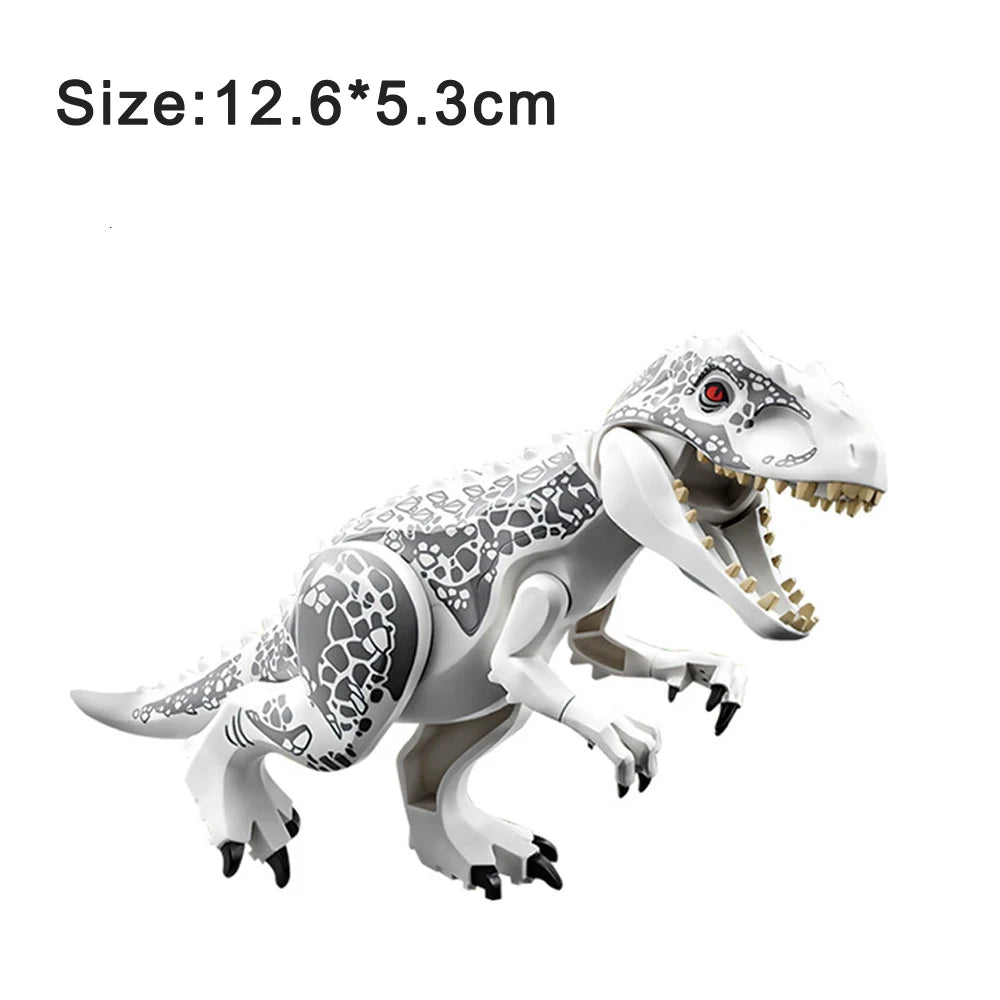 Jurassic Dinosaur Assemble Toy Blocks World Building Bricks Kids Dino Velociraptor Triceratops Stegosaurus Model Christmas Gift