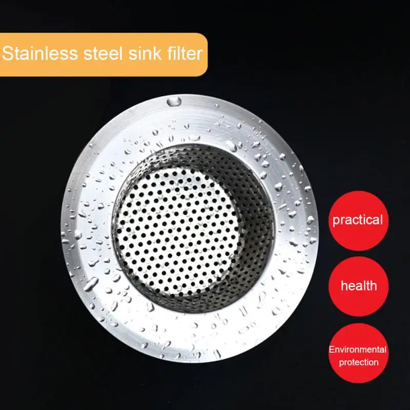 7cm/9cm/11cm Stainless Steel Bath Sink Drain Strainer Kitchen Sink Hole Mesh Filter Trap Sink Waste Screen Accessories Dropship