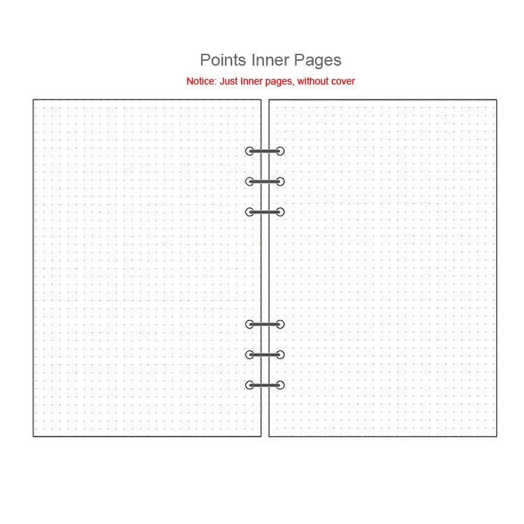 A5 A6A7 45 Sheets Loose Leaf Notebook Refill Spiral Binder Inner Page Weekly Monthly To Do Line Dot Grid Inside Paper Stationery