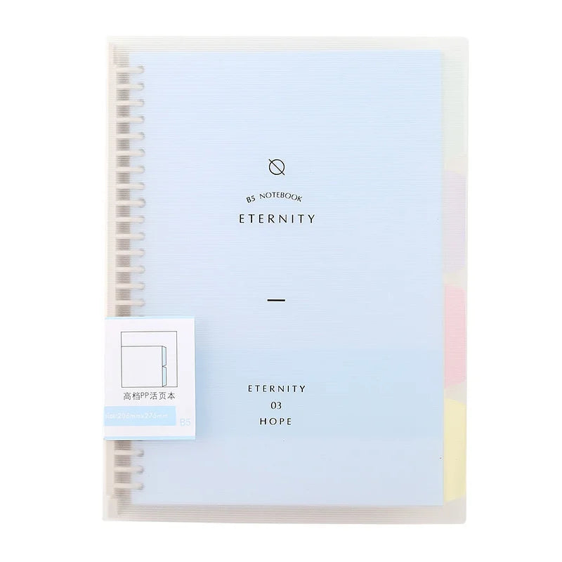 High Quality Binder Notebook A4/B5/A5 Loose Leaf Spiral Notebook Paper Diary Removable Simple Thickened Coil Shell Notebook