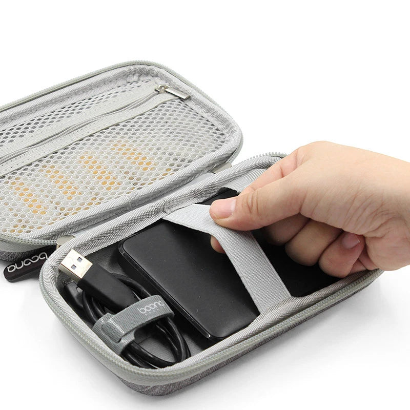 TUUTH EVA Cable Storage Bag Earphone Case Cable Pouch Travel Electronics Organizer Portable Digital USB Gadget Organizer Kit