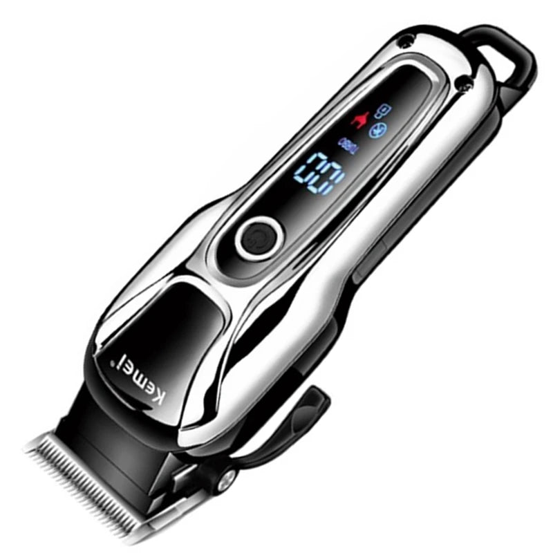 Original Kemei Barber Cordless Professional Hair Clipper For Men Beard Hair Trimmer Rechargeable Lithium Haircut Two Speed Motor