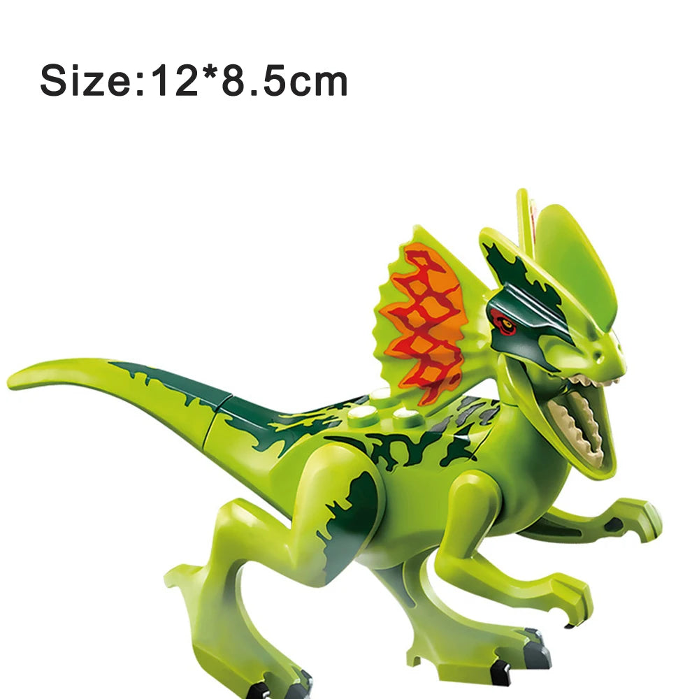 Jurassic Dinosaur Assemble Toy Blocks World Building Bricks Kids Dino Velociraptor Triceratops Stegosaurus Model Christmas Gift