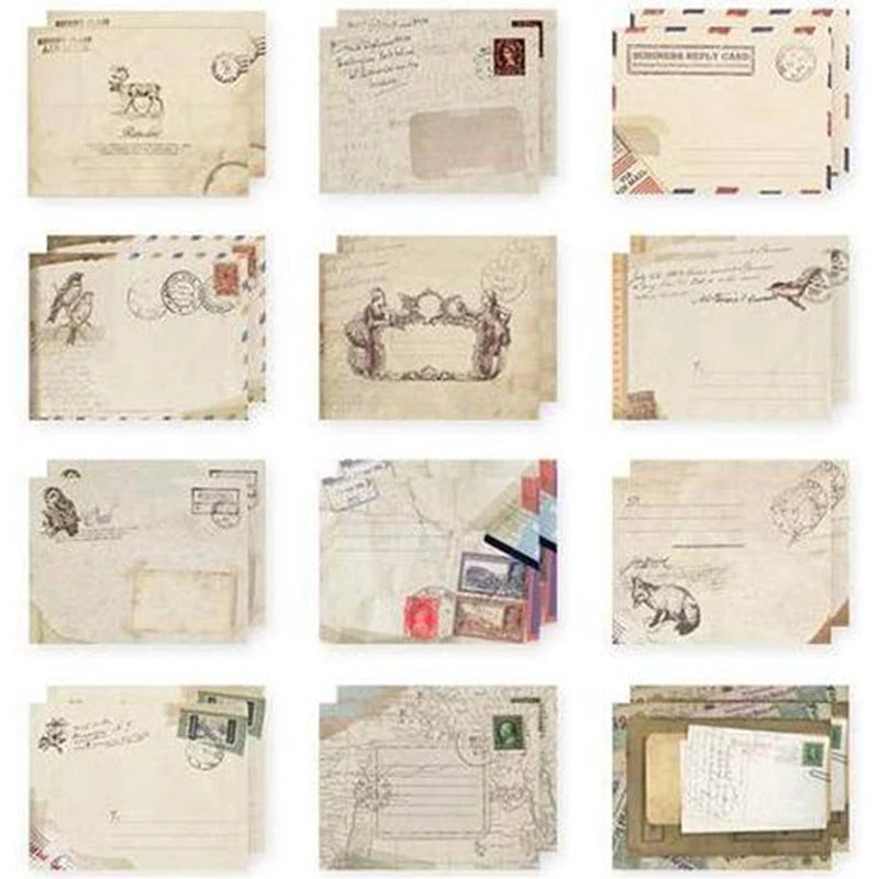 12 Pcs/lot 12 Designs Paper Envelope Cute Mini Envelopes Vintage European Style For Card Scrapbooking Gift 03210