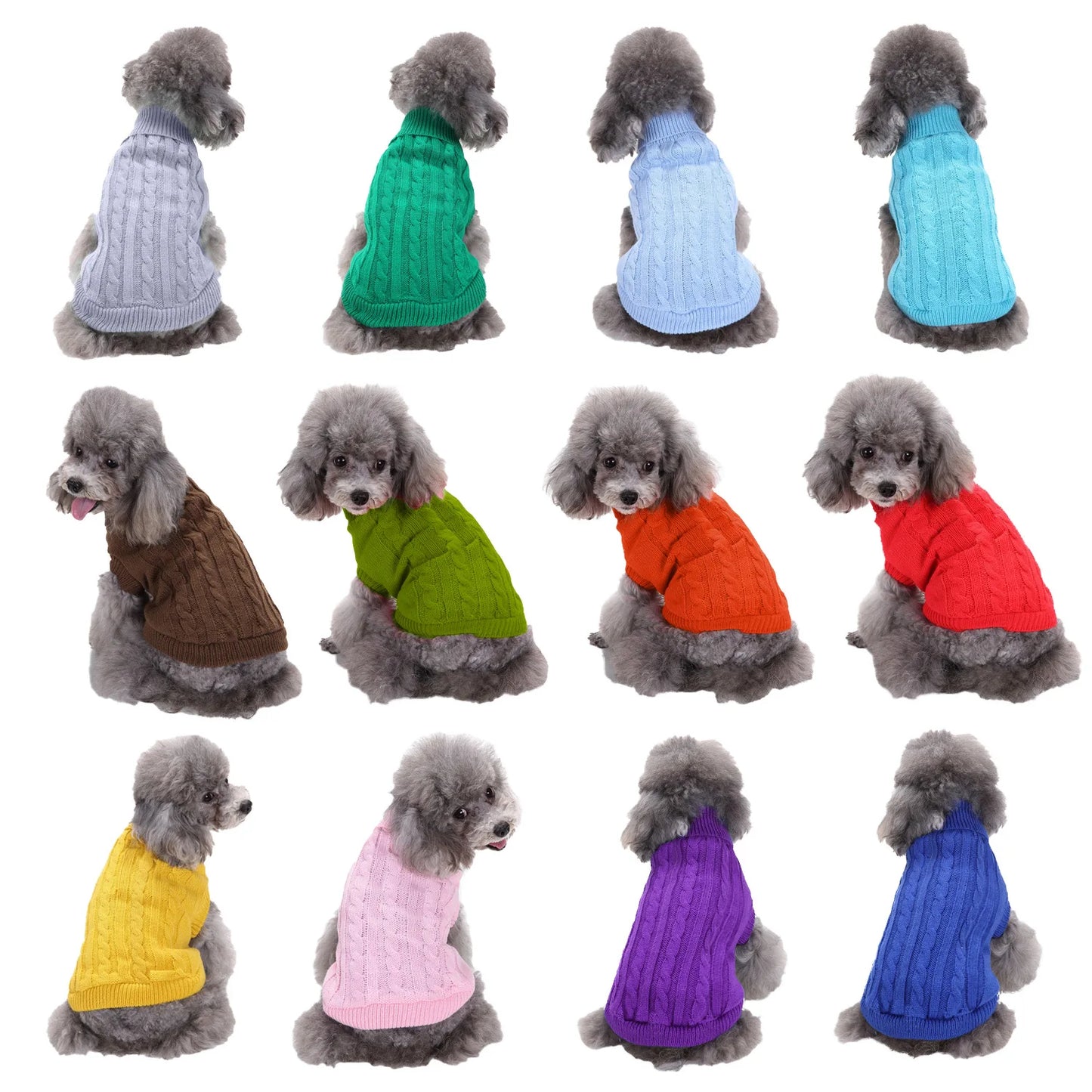 Warm Knitted Sweater for Pets, Puppy Sweater, Suitable for Small Dogs, Medium-Sized Dogs, Large Dogs, Cute, Classic Cat