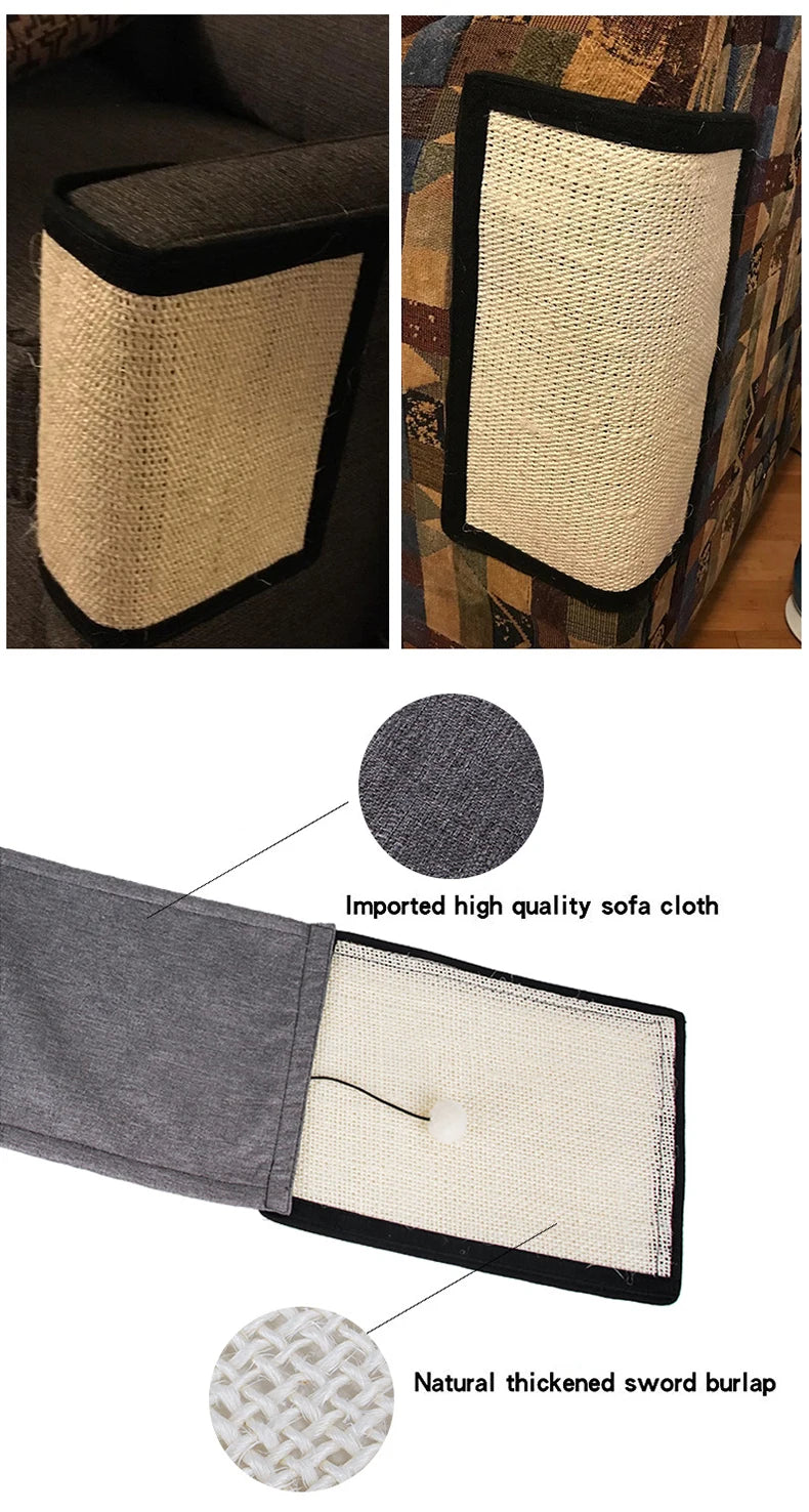NONOR Cat Scratcher Sisal Mat Board Cats Paw Toy Sharpen Nails Scraper Sofa Furniture Protector Claw Care  когтеточка для кошек