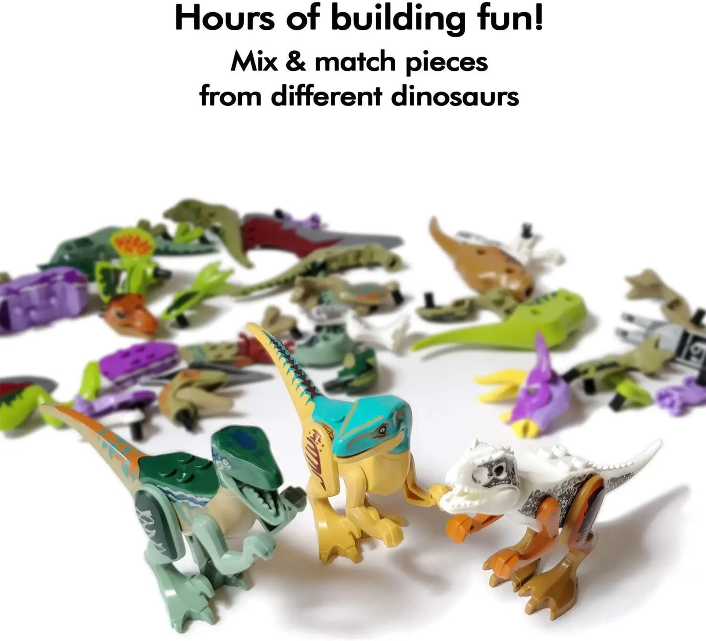 Jurassic Dinosaur Assemble Toy Blocks World Building Bricks Kids Dino Velociraptor Triceratops Stegosaurus Model Christmas Gift