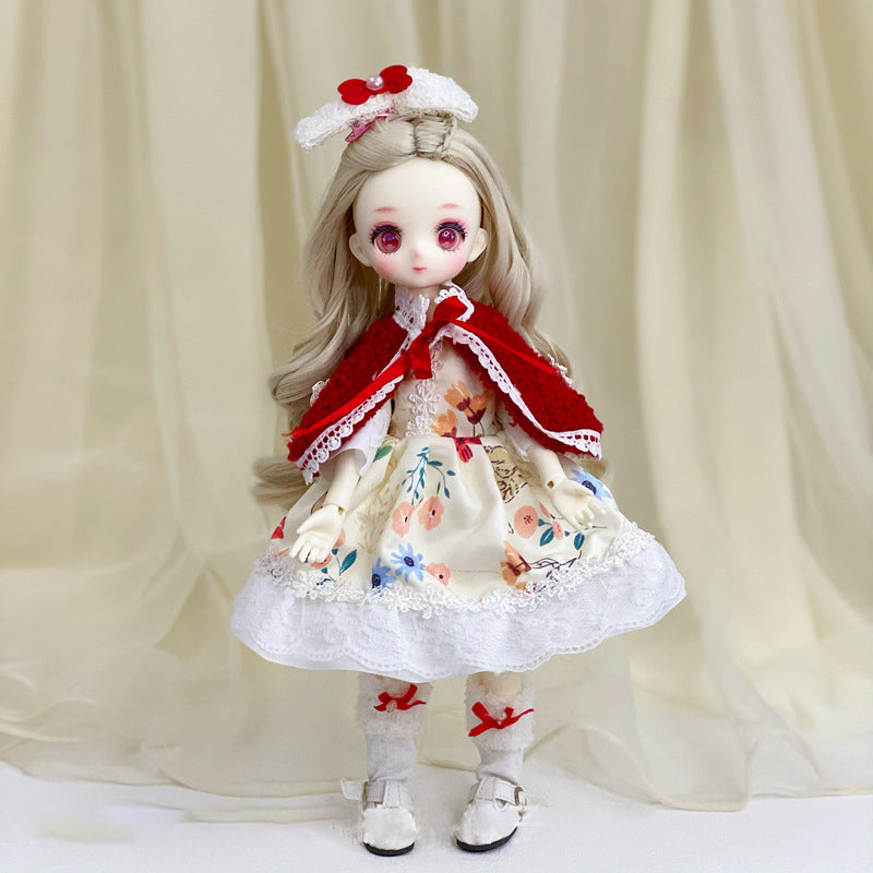 Fashion 1/6 Bjd Doll Clothes Accessories Princess Dress 30cm Doll Clothes Suit Loli Dress Up Skirt Girls Kids Doll Toy Gift
