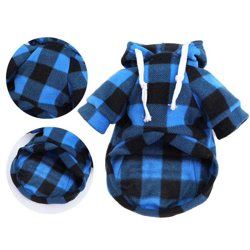 Warm Winter Dog Clothes Coat For Small Medium Large Dogs Hoodies Pet Clothes with Pocket Chihuahua French Bulldog Pug Clothing