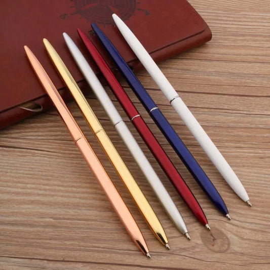 High Quality Business Desk Ballpoint Pen Metal Desktop Counter Front Desk Hotel Pen School Student Office Stationery Gifts