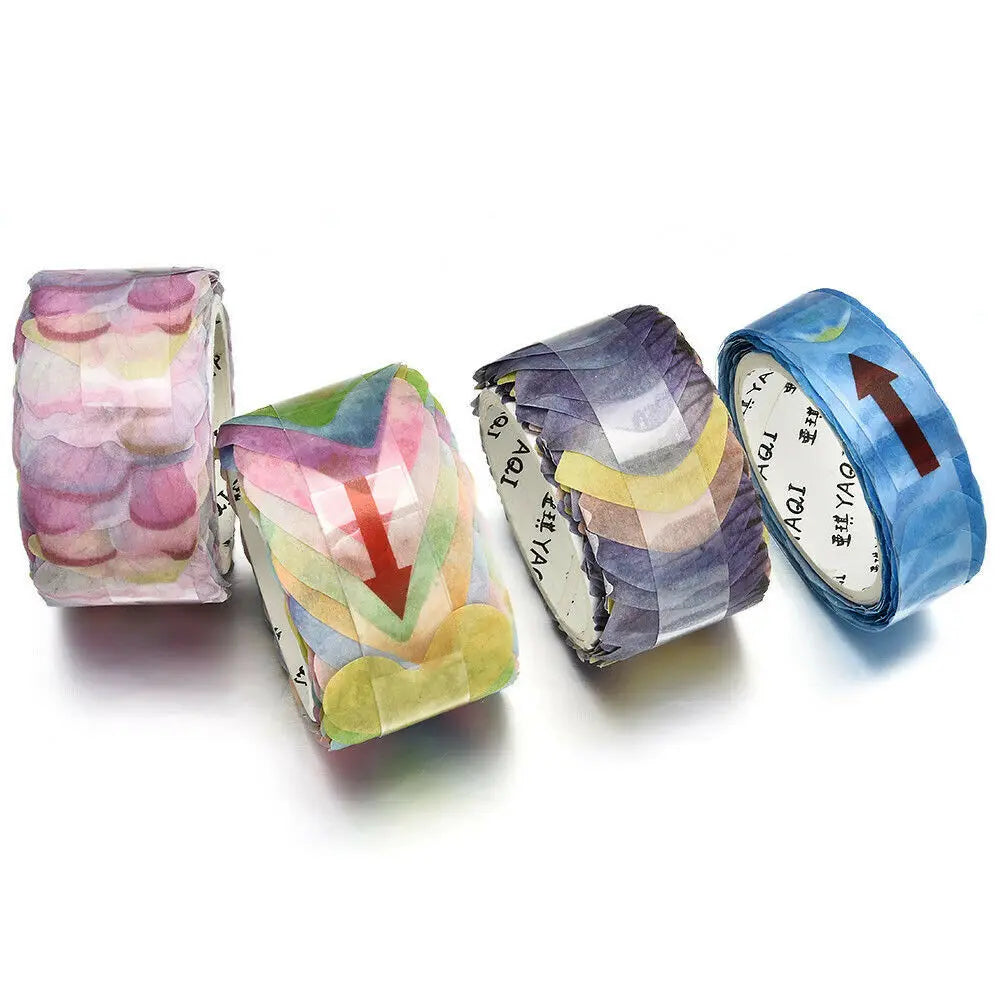 200PCS/Roll Masking Petals Tape Washi Tape Scrapbook Sticker Sticky Paper Flower