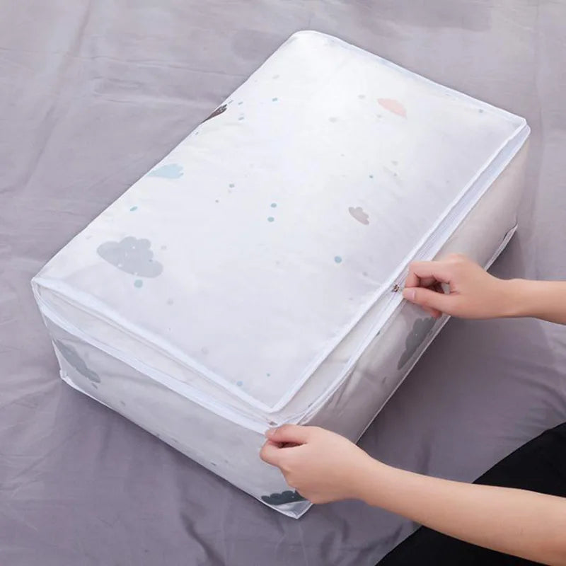 Fashion hot 2018 Household Items Storage Bags Organizer Clothes Quilt Finishing Dust Bag Quilts pouch Washable quilts bags 1