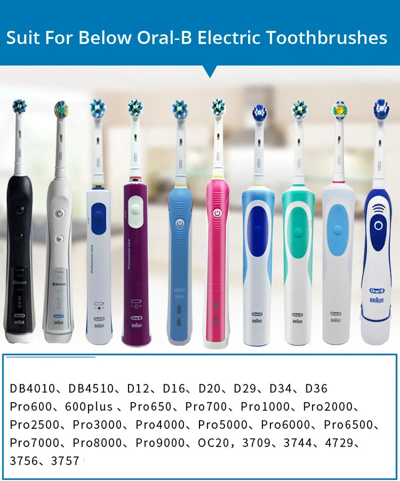 Oral B Electric Toothbrush Heads EB50 Replacement Cross Action Deep Cleaning Gum Care Teeth Brush Heads Soft Bristle Nozzles