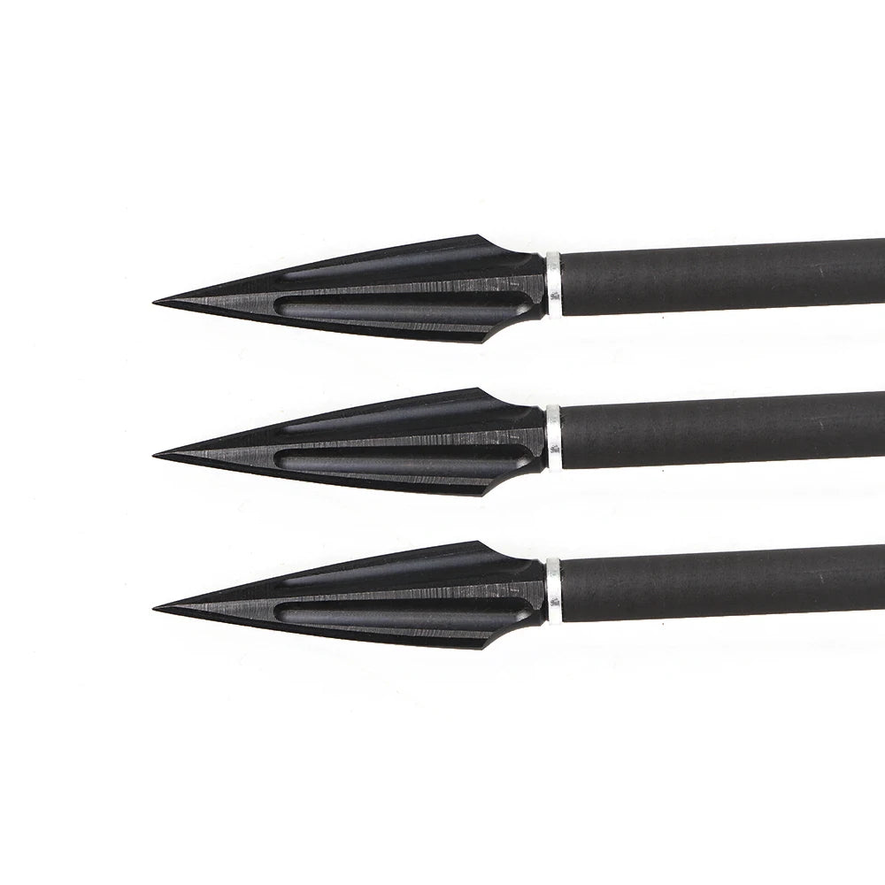 6pcs High Carbon Steel Arrow Head Broadhead Tips Arrow Point Archery Arrowheads for Compound Bow Short Arrow Recurve Bow Hunting