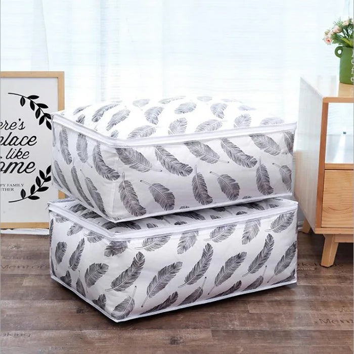 Fashion hot 2018 Household Items Storage Bags Organizer Clothes Quilt Finishing Dust Bag Quilts pouch Washable quilts bags 1