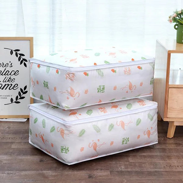 Fashion hot 2018 Household Items Storage Bags Organizer Clothes Quilt Finishing Dust Bag Quilts pouch Washable quilts bags 1
