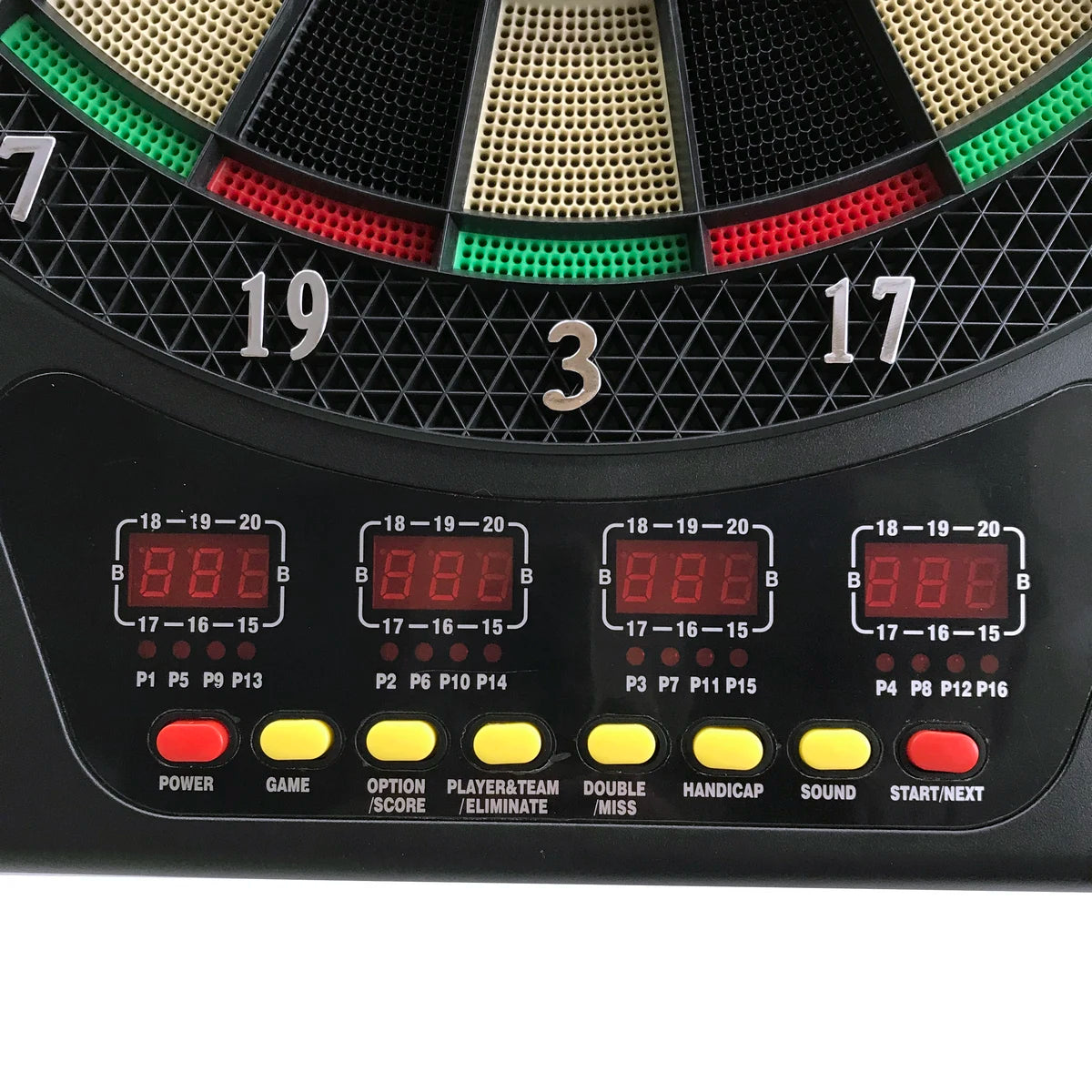 Professional Competition Electronic DartBoard,Digital Soft Tip Dart Board 27 Games 243 Variants,Support 16 Player 4 LED Displays