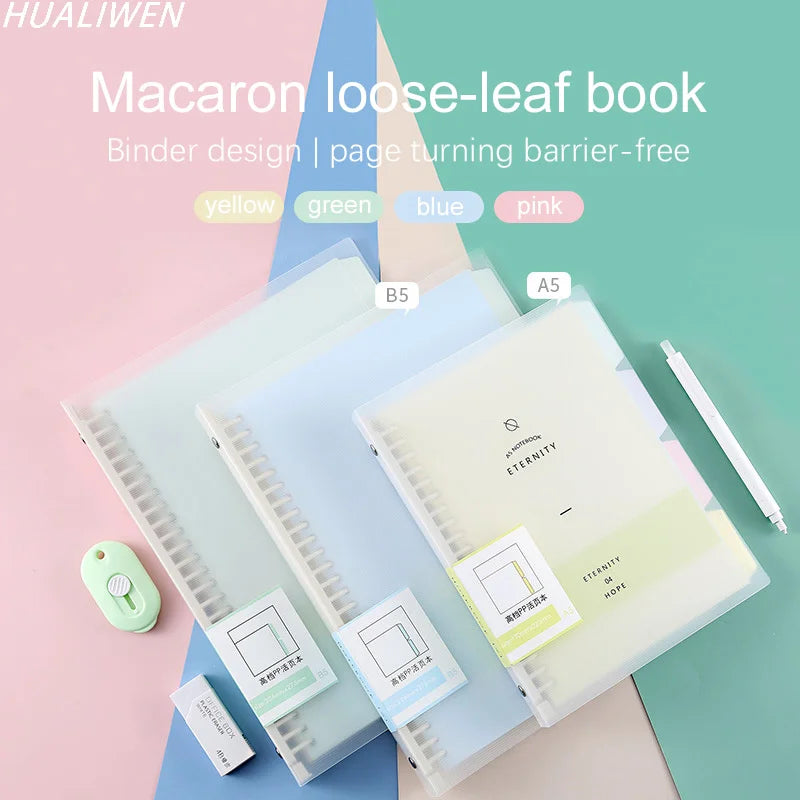 High Quality Binder Notebook A4/B5/A5 Loose Leaf Spiral Notebook Paper Diary Removable Simple Thickened Coil Shell Notebook