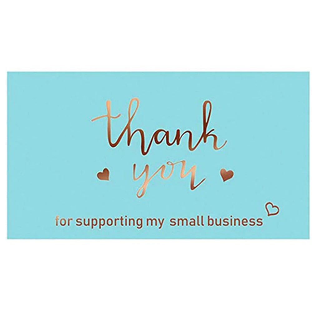 Thank You for Your Order Business Cards Shopping Purchase Thanks Greeting Cards Appreciation Card for Small Business