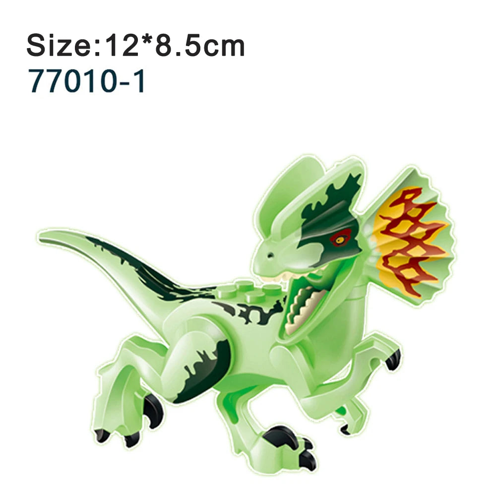 Jurassic Dinosaur Assemble Toy Blocks World Building Bricks Kids Dino Velociraptor Triceratops Stegosaurus Model Christmas Gift