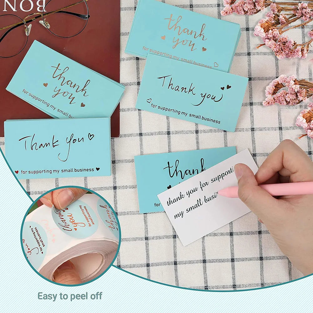 Thank You for Your Order Business Cards Shopping Purchase Thanks Greeting Cards Appreciation Card for Small Business