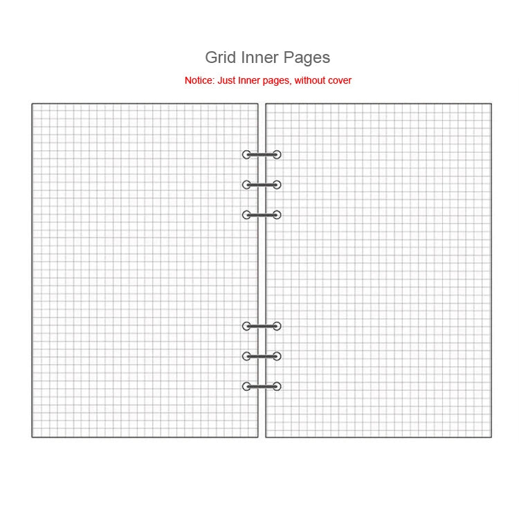 A5 A6A7 45 Sheets Loose Leaf Notebook Refill Spiral Binder Inner Page Weekly Monthly To Do Line Dot Grid Inside Paper Stationery
