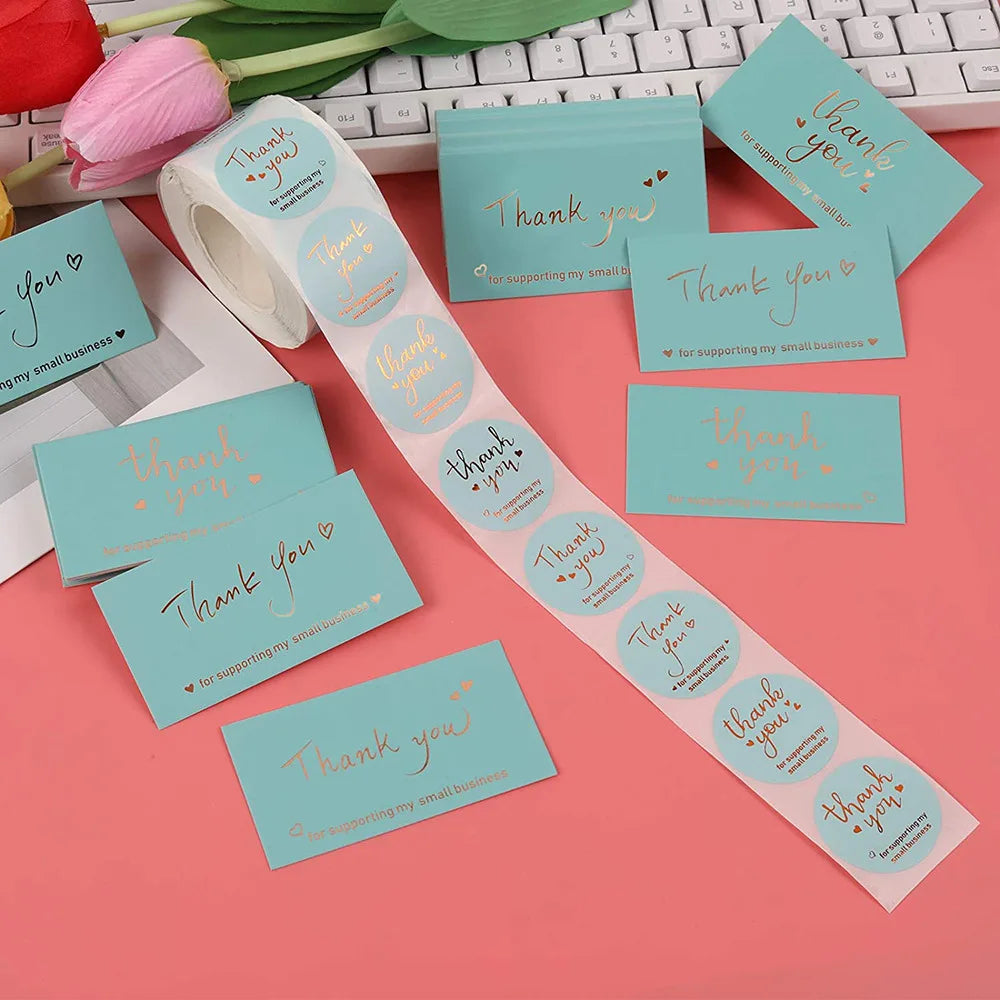 Thank You for Your Order Business Cards Shopping Purchase Thanks Greeting Cards Appreciation Card for Small Business
