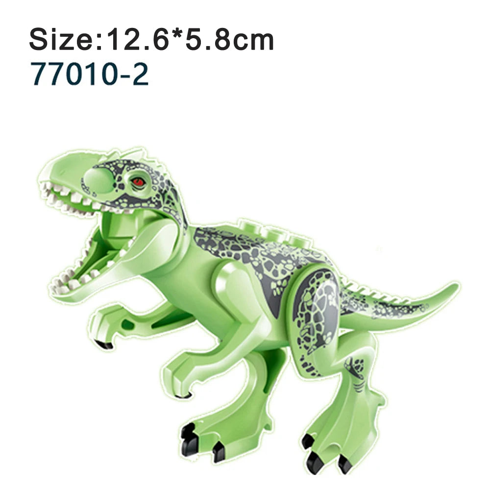 Jurassic Dinosaur Assemble Toy Blocks World Building Bricks Kids Dino Velociraptor Triceratops Stegosaurus Model Christmas Gift