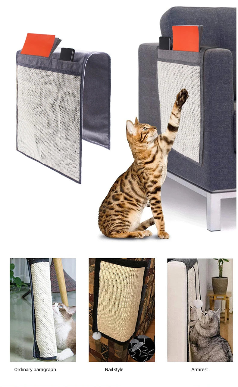 NONOR Cat Scratcher Sisal Mat Board Cats Paw Toy Sharpen Nails Scraper Sofa Furniture Protector Claw Care  когтеточка для кошек