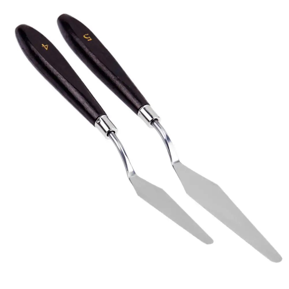 5pcs Painting Knife Spatula Palette Stainless Steel Arts Drawing Blades Kits Gouache Paint Craft Supplies for Artist Canvas