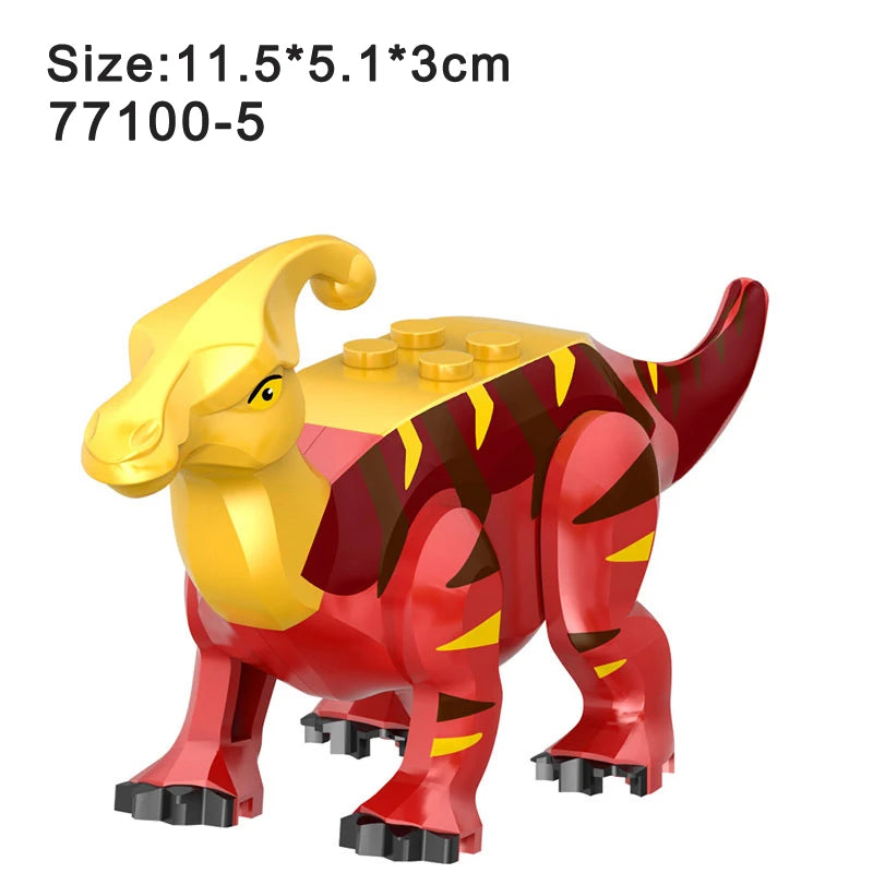 Jurassic Dinosaur Assemble Toy Blocks World Building Bricks Kids Dino Velociraptor Triceratops Stegosaurus Model Christmas Gift