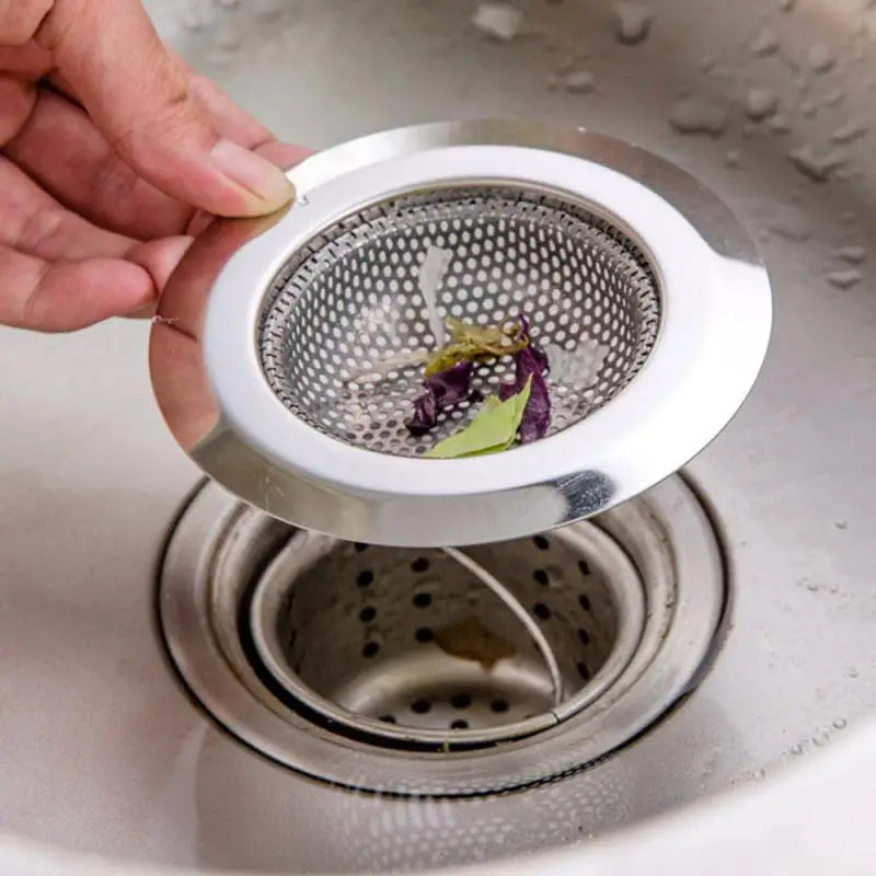 7cm/9cm/11cm Stainless Steel Bath Sink Drain Strainer Kitchen Sink Hole Mesh Filter Trap Sink Waste Screen Accessories Dropship