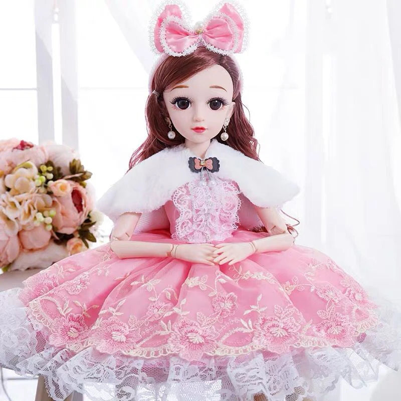 60cm Fashion Girl Dolls Large Original Handmade 1/3 Doll Full Set 15 Jointed Doll Girls Toys for Children Kids Gif Fashion Doll