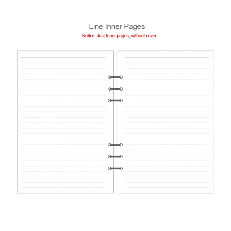 A5 A6A7 45 Sheets Loose Leaf Notebook Refill Spiral Binder Inner Page Weekly Monthly To Do Line Dot Grid Inside Paper Stationery