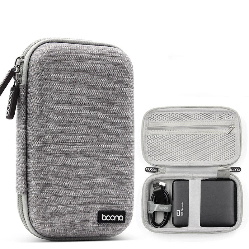 TUUTH EVA Cable Storage Bag Earphone Case Cable Pouch Travel Electronics Organizer Portable Digital USB Gadget Organizer Kit