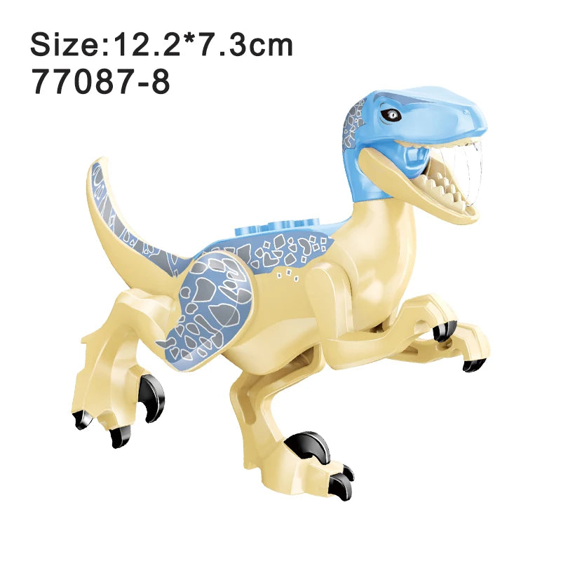 Jurassic Dinosaur Assemble Toy Blocks World Building Bricks Kids Dino Velociraptor Triceratops Stegosaurus Model Christmas Gift