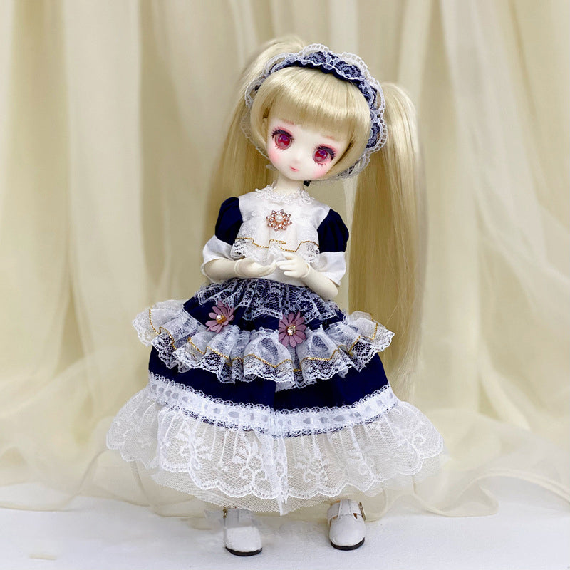 Fashion 1/6 Bjd Doll Clothes Accessories Princess Dress 30cm Doll Clothes Suit Loli Dress Up Skirt Girls Kids Doll Toy Gift