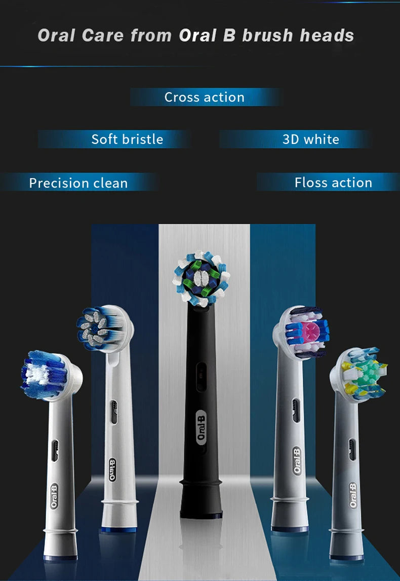 Oral B Electric Toothbrush Heads EB50 Replacement Cross Action Deep Cleaning Gum Care Teeth Brush Heads Soft Bristle Nozzles