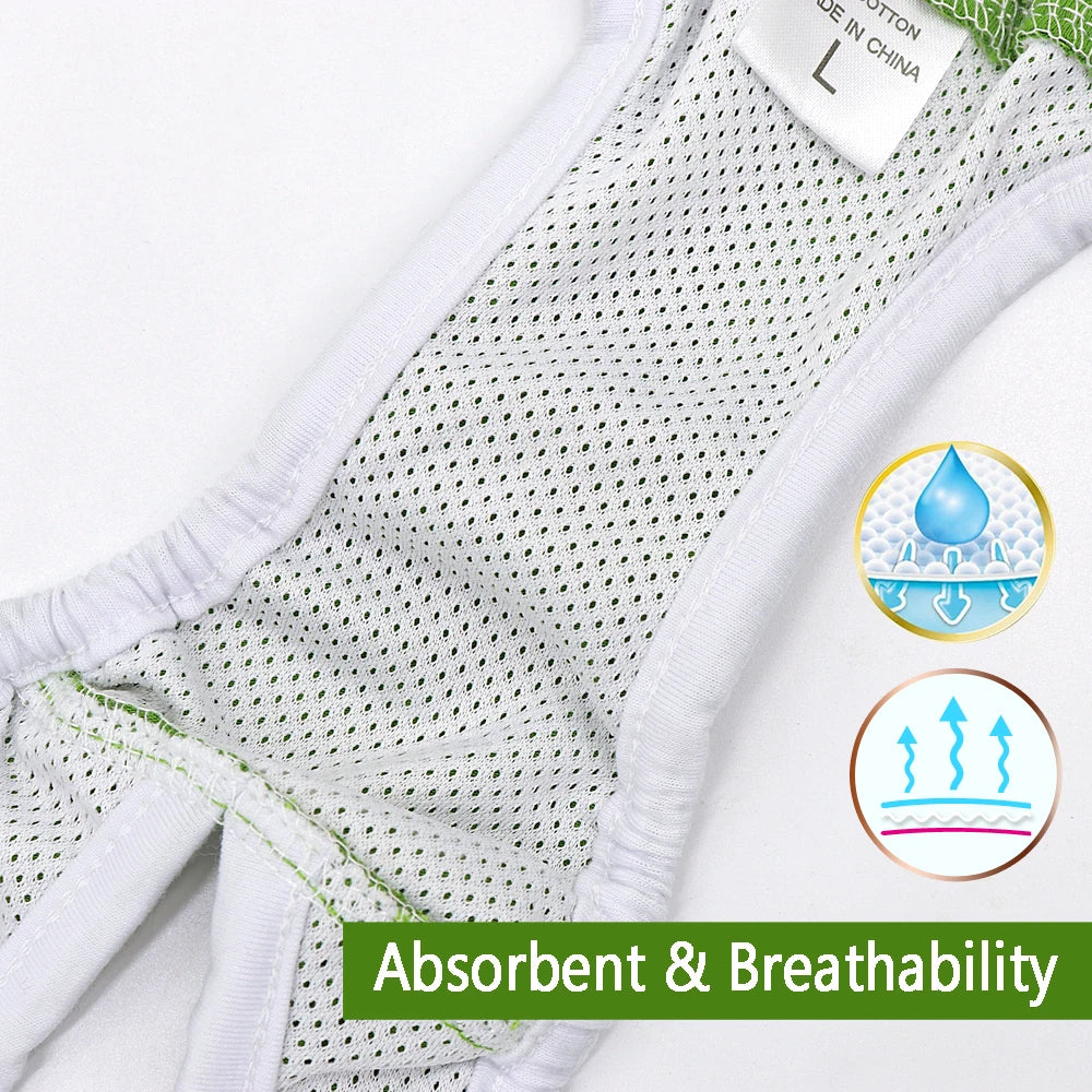 Dog Physiological Pants Washable Dog Diapers Soft Female Dogs Shorts Panties Menstruation Sanitary Underwear Briefs S-2XL