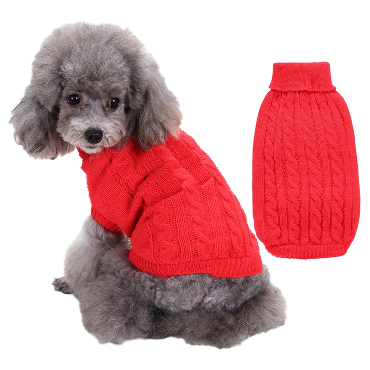 Warm Knitted Sweater for Pets, Puppy Sweater, Suitable for Small Dogs, Medium-Sized Dogs, Large Dogs, Cute, Classic Cat