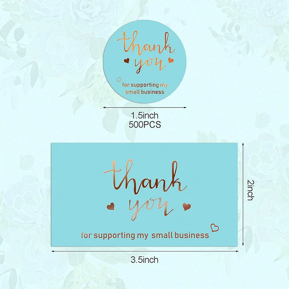 Thank You for Your Order Business Cards Shopping Purchase Thanks Greeting Cards Appreciation Card for Small Business