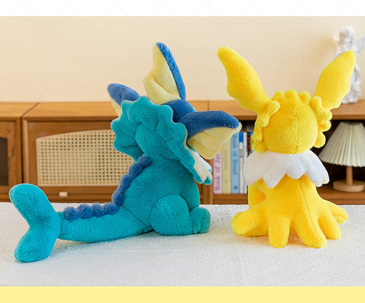 Pokemon Eevee Soft Hug Series Stuffed Plush Doll Toy Vaporeon Eeveelution Flareon Jolteon Pet Elves Gift