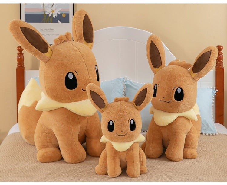 Pokemon Eevee Soft Hug Series Stuffed Plush Doll Toy Vaporeon Eeveelution Flareon Jolteon Pet Elves Gift