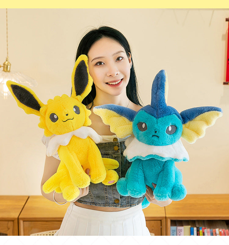 Pokemon Eevee Soft Hug Series Stuffed Plush Doll Toy Vaporeon Eeveelution Flareon Jolteon Pet Elves Gift