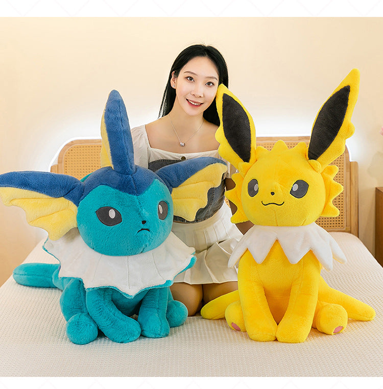 Pokemon Eevee Soft Hug Series Stuffed Plush Doll Toy Vaporeon Eeveelution Flareon Jolteon Pet Elves Gift