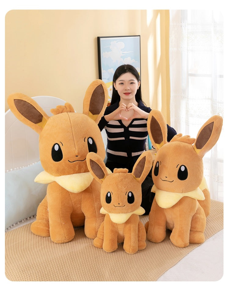 Pokemon Eevee Soft Hug Series Stuffed Plush Doll Toy Vaporeon Eeveelution Flareon Jolteon Pet Elves Gift