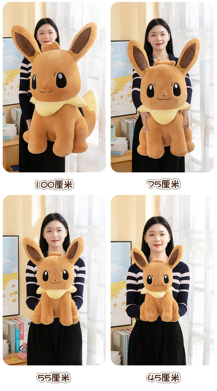 Pokemon Eevee Soft Hug Series Stuffed Plush Doll Toy Vaporeon Eeveelution Flareon Jolteon Pet Elves Gift